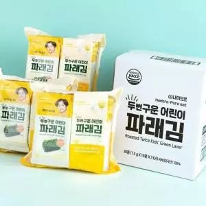 (다올)아이반찬 퓨어잇 두번구운 어린이 파래김 3팩세트