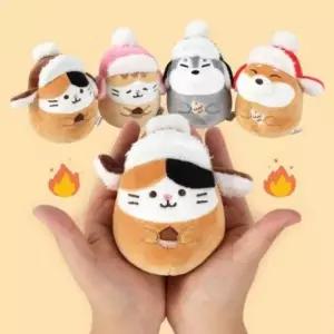겨울 핫팩인형 방한용품 손난로 양털모자 모찌타운핫팩 휴대용