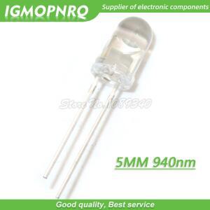 100개 LED 5mm 940nm IR 적외선 방출 원형 튜브 라이트 다이오드 IGMOPNRQ