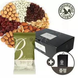 [산과들에] 실속 하루견과 원데이발란스그린 50봉 명절선물세트+쇼핑백