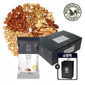 [산과들에] 견과만담은 하루견과 순수가온 50봉 명절선물세트 +쇼핑백