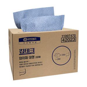 42023 킴테크 산업용 휴지 와이프올 와이퍼 대형 200매
