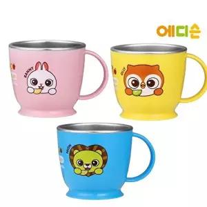 [에디슨]에디슨 프렌즈 어린이 논슬립 스텐한손컵 어린이집 준비물 택1