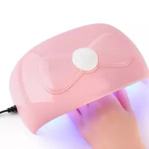 핑크리본젤램프 자동센서 레진 LED UV 램프 네일아트 54w