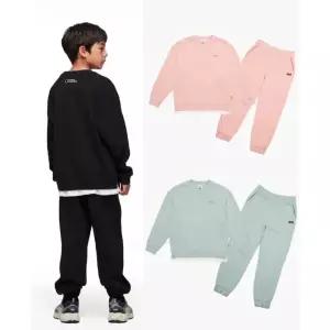[내셔널지오그래픽키즈](강남점)셋트셋트 레이어드맨투맨/조거팬츠 SET