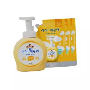아이깨끗해 핸드워시 순향 본품 용기 490ml 본품 용기 1개+450ml 리필 3개