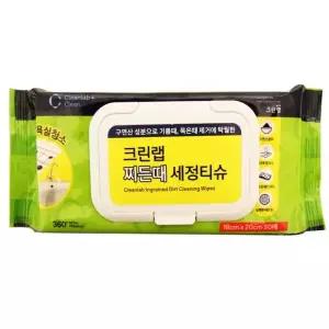 찌든때 물티슈 50매 [도매포유]크린랩 세정티슈 소독티슈 청소티슈