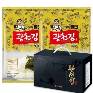광천김 달인 30호 재래김 전장김 10봉 프리미엄 선물세트/조미김/구운김