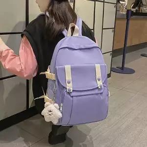 ( )퍼플 캐주얼 백팩 가벼운 스쿨 데일리 직장인가방 경량백팩 캐쥬얼백팩
