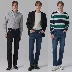 [하프클럽/뱅뱅]뱅뱅 26FW 남성 라이크라 스트레이트 데님 3종