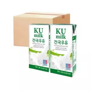 건국우유 멸균우유 200ml 48팩