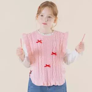 [아이러브제이] 루미르 프릴 니트 조끼  JYFTO32
