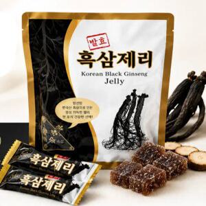 6년근 금산 발효 흑삼 젤리 건강간식 500g x 2개