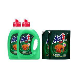 액츠 퍼펙트 딥클린 용기 2.7L, 2개 + 퍼펙트 딥클린 리필 2L, 2개