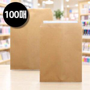 B5 접착식 서류봉투 100매 문서 우편 사무용 각대 중봉투