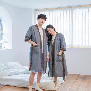 웰컴가운 로브가운 프리사이즈 샤워 로브 편한 잠옷 가운 홈웨어 검진복 마사지 에스테