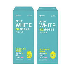 화이트 데오 팬티라이너, 롱, 75매, 2개