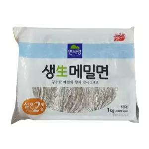 서치C2 생메밀면 메밀 식재료 면사랑 생메밀면1kg 6인분 식자재 생활
