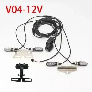 EBKE 전기 자전거 Ebike 회전 신호 V04 12V 또는 36V 48V 52V 72V 방수 케이블 LED 깜박임
