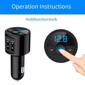 FM 송신기 USB 충전기 자동 in 음악 어댑터 BLUE C타입 무선 50 라이터