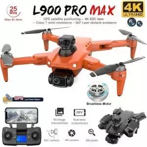 L900 Pro MAX GPS 드론 4K 전문 HD 듀얼 카메라 5G 와이파이 360 장애물 회피 브러시리스 접이식 쿼드콥터