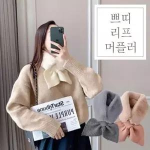 스카프 리프 목도리 가 머플러 6color 쁘띠 성탄절 목도리 패턴 크리스마스-WFQFFBG