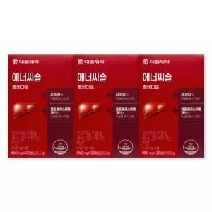 대웅제약 에너씨슬 콜레다운 850mg X 30캡슐 3박스 밀크씨슬 간 건강 홍국 실리마린추출물 콜레스테롤 케어