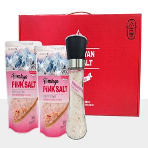 핑크쏠트 선물세트 연말선물 설선물 핑크소금 250g x 2봉 그라인더 답례품