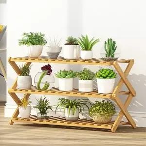 ( ). LTD Tree 대나무 인테리어 화분진열대 80cm