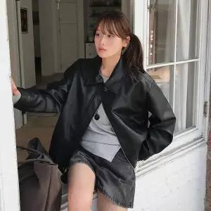 [제작/빅사이즈]이블렛 다제니 블루종 레더 자켓 제이스타일