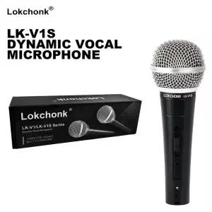 로크천크 다이나믹 보컬 마이크 핸드헬드 카디오이드 노래 무대 스튜디오 가라오케용 LKV1S