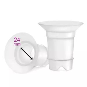 메이맘 플랜지 스펙트라용 24mm 삽입 핸즈 프리 컬렉션 컵 2개/각