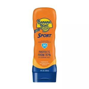 바나나 보트 스포츠 울트라 SPF 30 선크림 로션 8Fl Oz 피부 자외선 차단 방수 선 케어