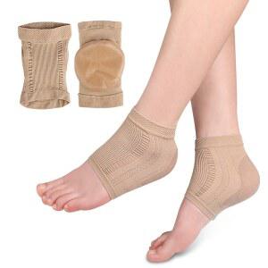 MESH GEL SILICONE HEEL SOCKS FOOT SHORT CRACKING COVER ANTIWEAR PROTECTOR PADS ANTIDRY MOISTURIZING HALF