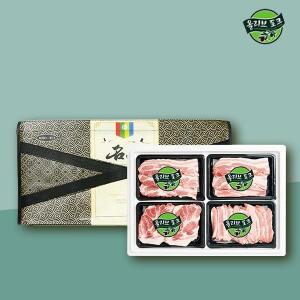 [올리브포크] 한돈 으뜸선물세트 2호 1.2kg (삼겹300,삼겹300,목살300,항정살300)