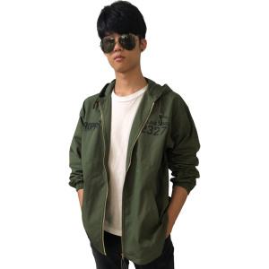 M- US 프로퍼 미공군 23271 춘추 자켓 국방색 후드 밀리터리 점퍼 봄 가을 바람막이 BY