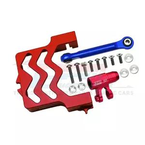 RC소품 GPM 금속 합금 스티어링 서보 마운트 지원  Traxxas 1/5 X-MAXX 6S 8S 4WD 몬스터 트럭 RC 자동차