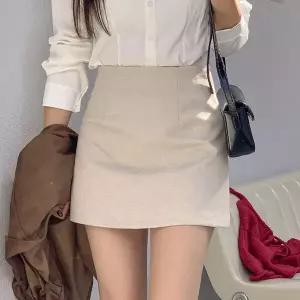 [토마토팩토리]하이덴 피치기모 모직 스판 미니 스커트 2color _P410897909