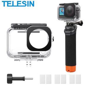 DJI OSMO Action6용 TELESIN 방수 케이스 6용 부력 막대가 있는 60M 다이빙 하우징 커버