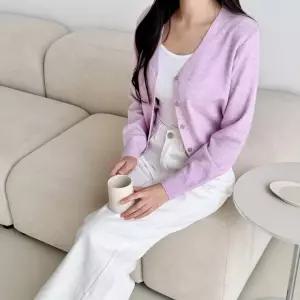 절기 니트 캐시울 베이직 카라 데일리간 브이넥 피오로 가디건울 겨울 데일리 라운드넥