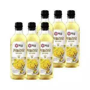 [셀러허브]백설 카놀라유 900ml x6개 (S50738109)