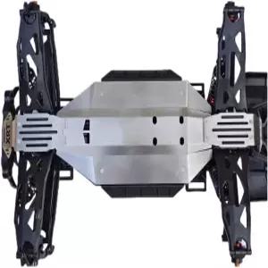 스테인리스 스틸 섀시 트랙사스 1/6 XRT 몬스터 트럭 8S 78086-4용 전방 중앙 후방 스키드 플레이트 5pcs -