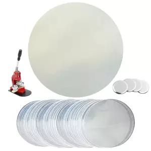 [HY8] 핀버튼 비닐 58mm (100장) 커버 필름 원형 커팅 핀뱃지 캔뱃지 뱃지 만들기 재료