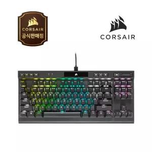 CORSAIR 유선 기계식 미니키보드, K70 RGB TKL Champion 87키 K70 RGB 텐키리스 챔피온, 리니어 적축, 한영