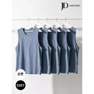 [제임스딘]JD 남성 코튼 이너 청회색 민소매 런닝 5PACK_P433781805