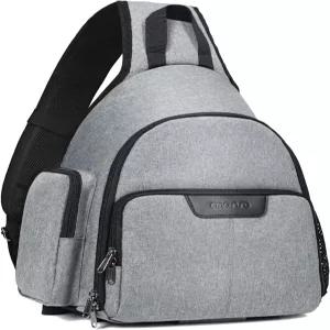 MOSISO 카메라 가방 슬링 백팩 DSLR/SLR/미러리스 풀 오픈 케이스 삼각대 홀더 및 레인 커버 모듈러 인서트
