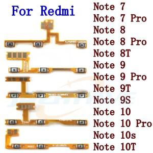 샤오미호환 Redmi Note 9 9s 10 Pro 9T 8T 7 8 음소거 측면 버튼 키 스위치 볼륨 전원 켜기 끄기 플렉스 케