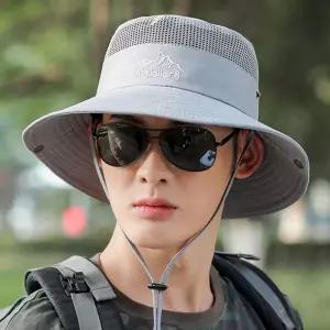 모자 남자 벙거지 패션 등산 낚시 캠핑 메쉬 자외선 차단 여자 여성 여름 창모자 중절모