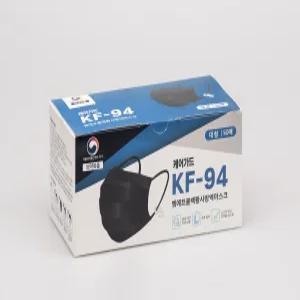 KF94 케어가드 블랙 국내생산 대형50매 황사방역마스크 미세먼지차단 고리형덴탈형 벌크포장