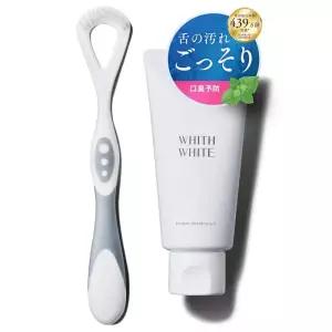 휘스 화이트 혀 클리너 구강 케어 보조용품 보습 저자극 혀 젤 80g ＋